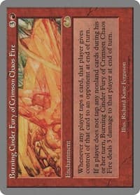 Burning Cinder Fury of Crimson Chaos Fire - Unglued - Magic: The Gathering card