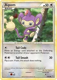 Aipom - Unleashed - Pokemon card