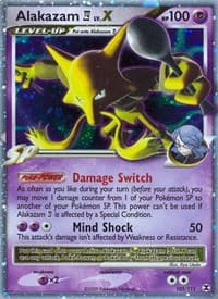 Alakazam E4 Lv.X - Rising Rivals - Pokemon card