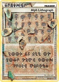 Alph Lithograph - Triumphant - Pokemon card