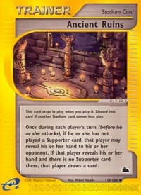 Ancient Ruins - Skyridge - Pokemon card
