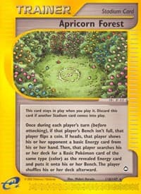 Apricorn Forest - Aquapolis - Pokemon card