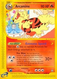 Arcanine - Aquapolis - Pokemon card