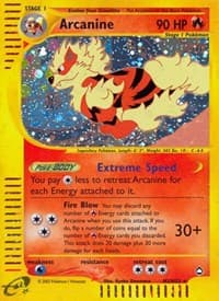 Arcanine (H2) - Aquapolis - Pokemon card