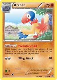 Archen - Plasma Blast - Pokemon card