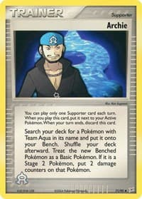 Archie - EX Team Magma vs Team Aqua - Pokemon card