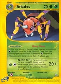 Ariados - Aquapolis - Pokemon card