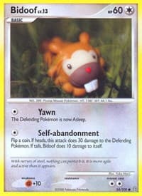 Bidoof - Stormfront - Pokemon card