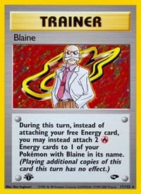 Blaine (17) - Gym Challenge - Pokemon card