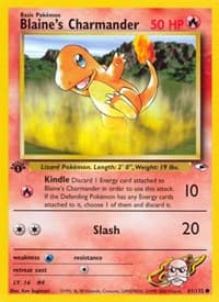 Blaine's Charmander - Gym Heroes - Pokemon card