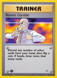 Blaine's Gamble - Gym Heroes - Pokemon card
