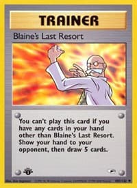 Blaine's Last Resort - Gym Heroes - Pokemon card