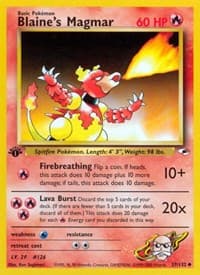 Blaine's Magmar - Gym Heroes - Pokemon card