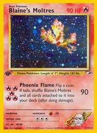 Blaine's Moltres - Gym Heroes - Pokemon card