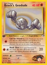 Brock's Geodude (66) - Gym Heroes - Pokemon card