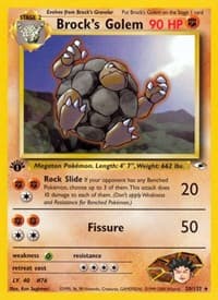 Brock's Golem - Gym Heroes - Pokemon card