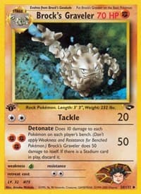 Brock's Graveler - Gym Challenge - Pokemon card