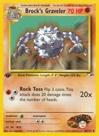 Brock's Graveler - Gym Heroes - Pokemon card
