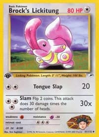 Brock's Lickitung - Gym Heroes - Pokemon card