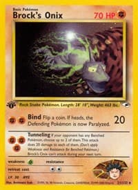Brock's Onix (21) - Gym Heroes - Pokemon card