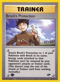 Brock's Protection - Gym Challenge - Pokemon card