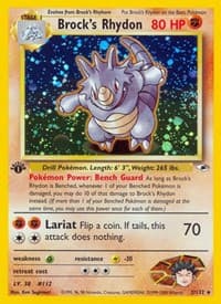 Brock's Rhydon - Gym Heroes - Pokemon card