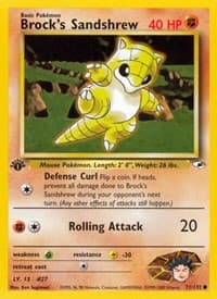Brock's Sandshrew (71) - Gym Heroes - Pokemon card