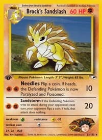 Brock's Sandslash - Gym Heroes - Pokemon card