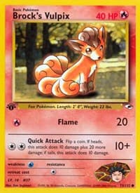 Brock's Vulpix - Gym Heroes - Pokemon card