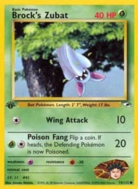 Brock's Zubat (74) - Gym Heroes - Pokemon card