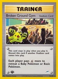 Broken Ground Gym - Neo Destiny - Pokemon card