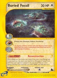 Buried Fossil - Skyridge - Pokemon card