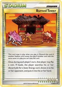 Burned Tower - Undaunted - Pokemon card