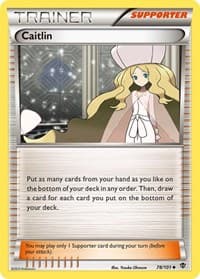 Caitlin - Plasma Blast - Pokemon card