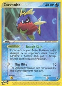 Carvanha - EX Ruby and Sapphire - Pokemon card
