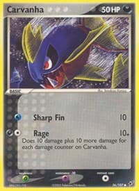 Carvanha - EX Deoxys - Pokemon card