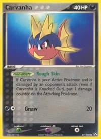 Carvanha - EX Power Keepers - Pokemon card