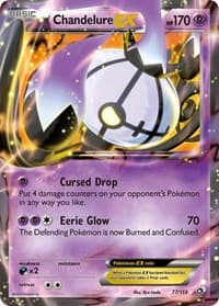 Chandelure EX - Legendary Treasures - Pokemon card