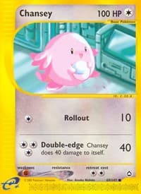 Chansey - Aquapolis - Pokemon card