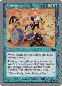 Clam Session - Unglued - Magic: The Gathering card