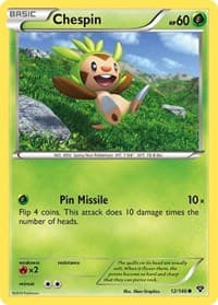 Chespin - XY Base Set - Pokemon card