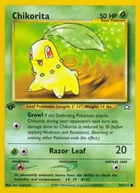 Chikorita (54) - Neo Genesis - Pokemon card