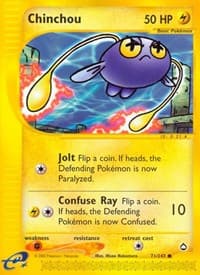Chinchou (71) - Aquapolis - Pokemon card