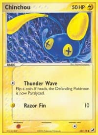 Chinchou - EX Unseen Forces - Pokemon card