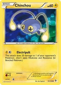 Chinchou - Boundaries Crossed - Pokemon card