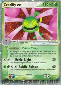 Cradily ex - EX Team Magma vs Team Aqua - Pokemon card