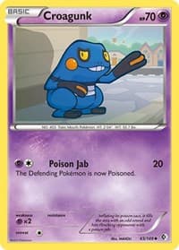 Croagunk (65) - Boundaries Crossed - Pokemon card