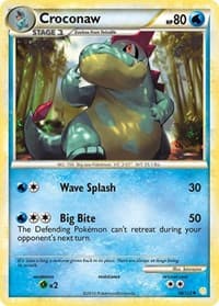 Croconaw - HeartGold SoulSilver - Pokemon card