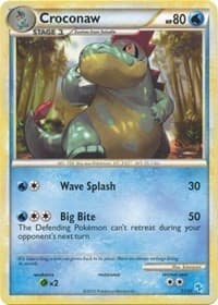 Croconaw (#17) - HGSS Trainer Kit: Gyarados & Raichu - Pokemon card