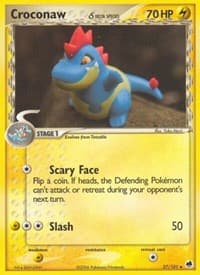 Croconaw (Delta Species) - EX Dragon Frontiers - Pokemon card